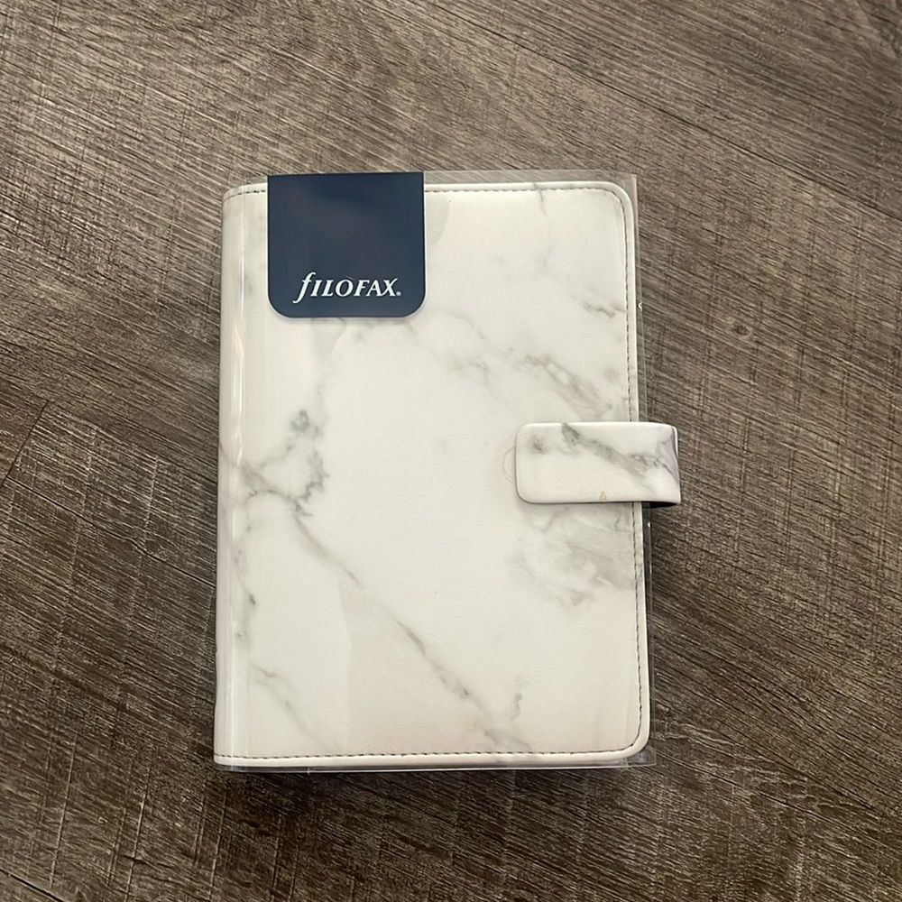 NIB Filofax Marble Personal Planner